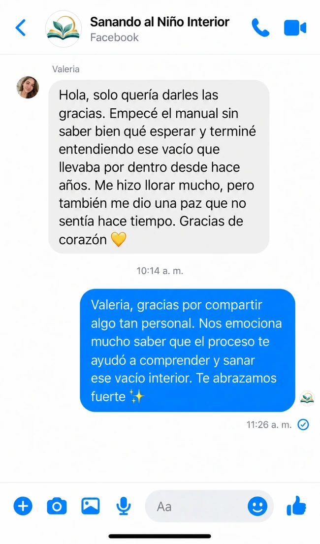 Conversación con Valeria sobre su experiencia con el manual